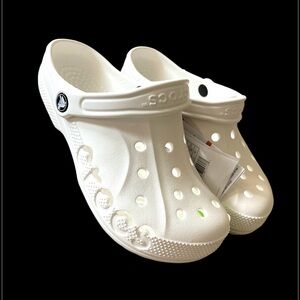 CROCS‎ White Sandals with Perforated Design